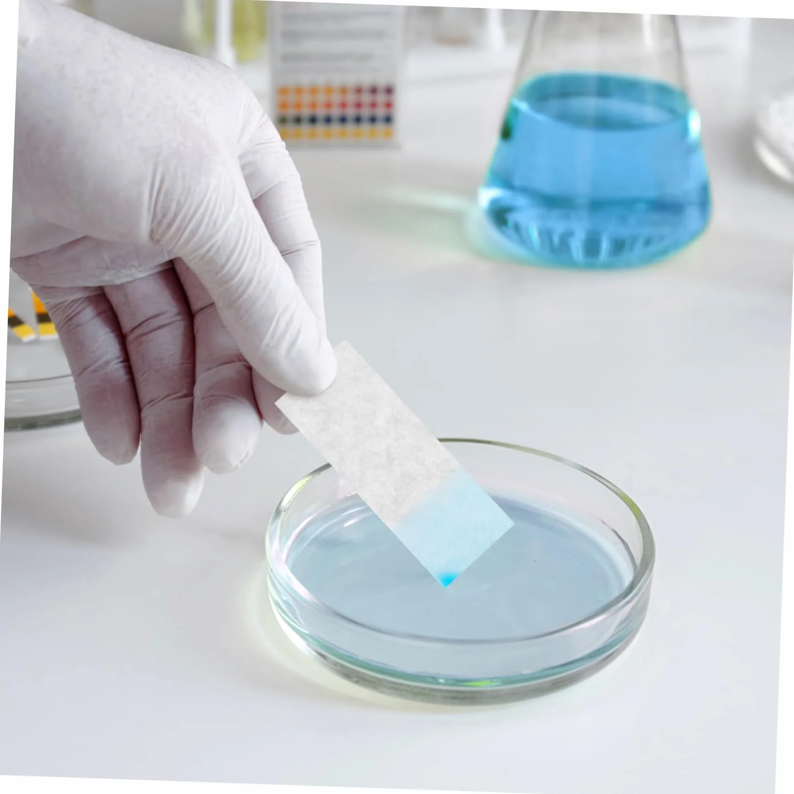 200kawałki Sztuk Papierów Filtracyjnych Do Eksperymentów Laboratoryjnych Do Czyszczenia Wchłaniania Wody i Separacji Pigmentów
