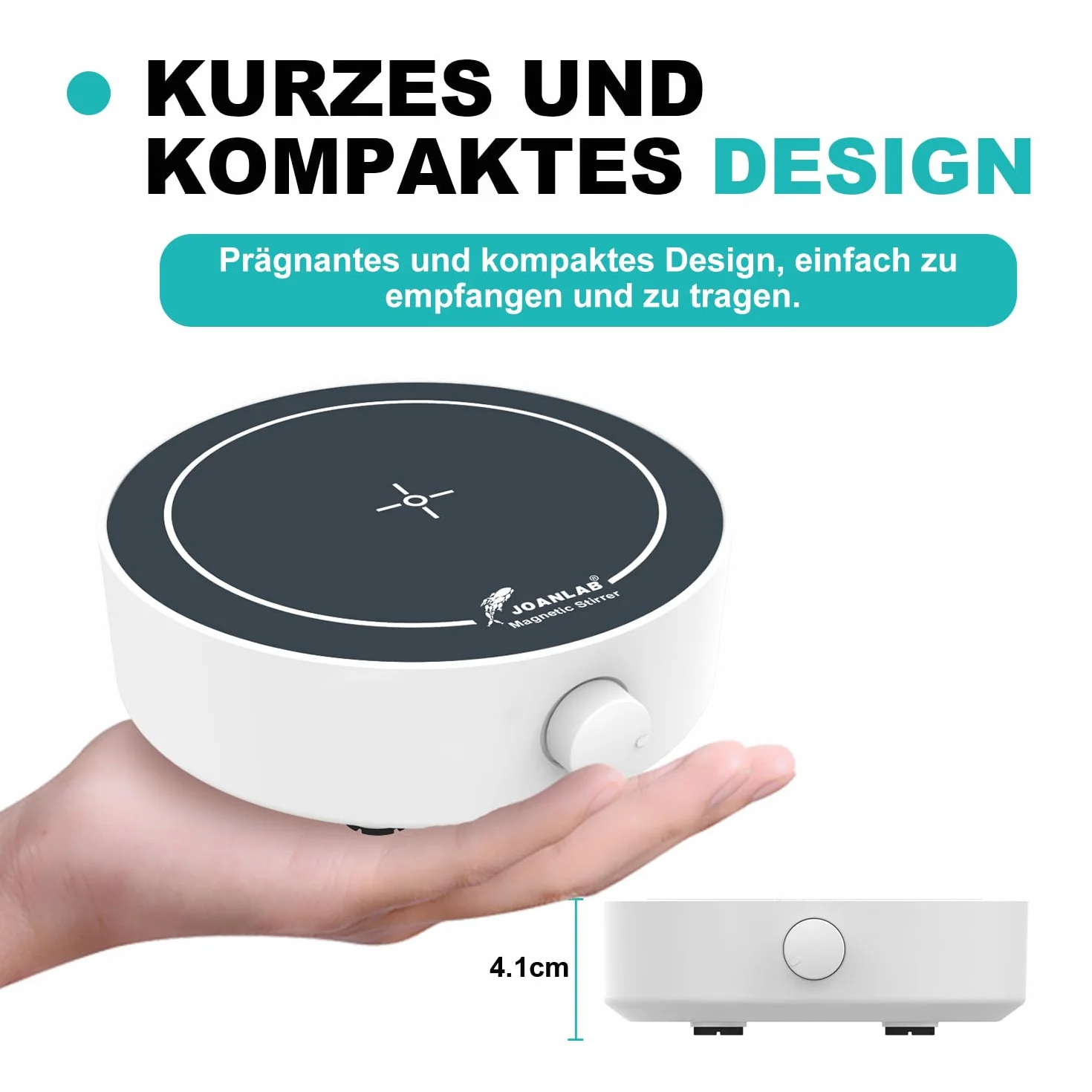 JOANLAB Lab mini mikser magnetyczny, 3000 ml, mikser magnetyczny, z mieszadłem i retriever