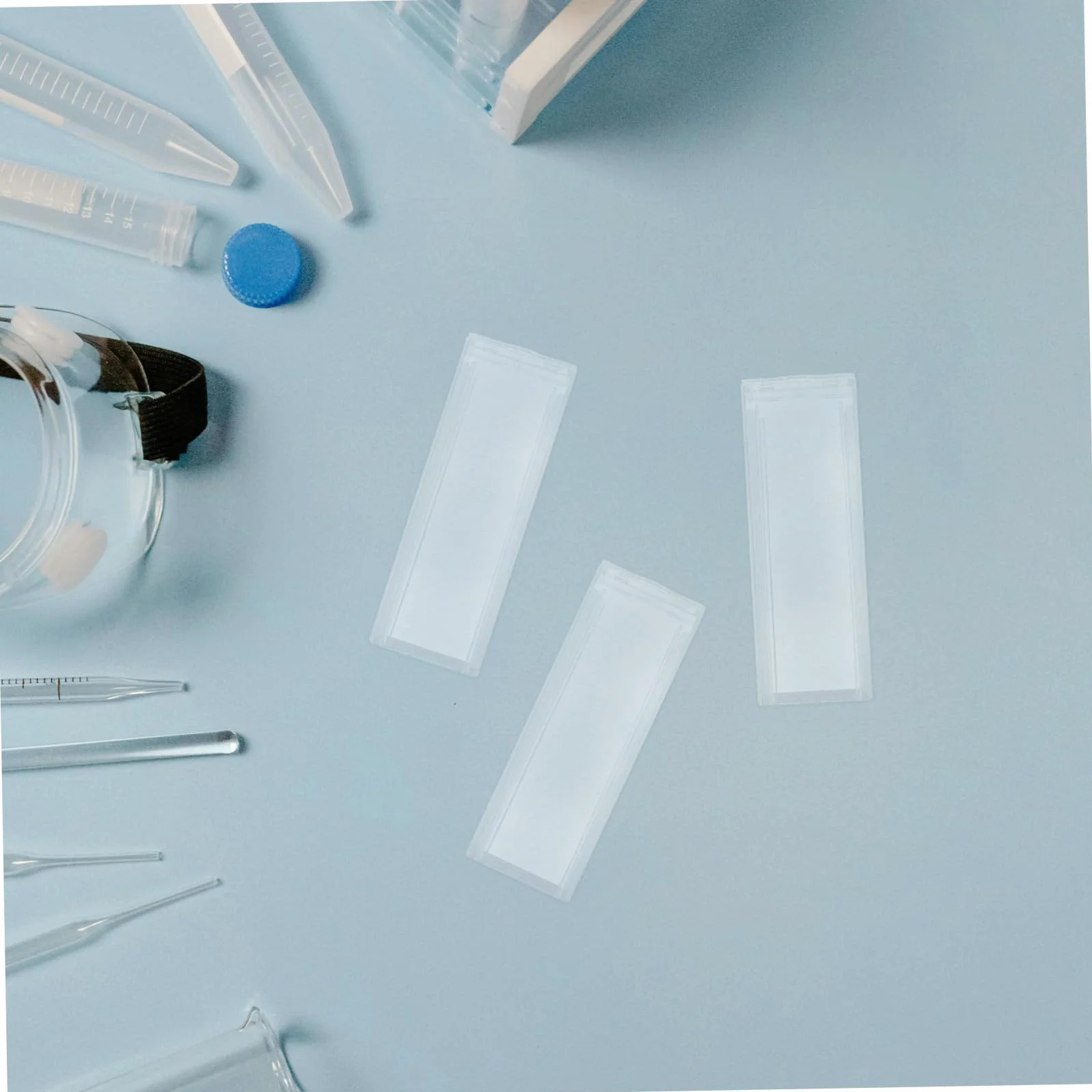 Hohopeti 10 Szt. Sztuk Przezroczyste Pudełko Do Przechowywania Mikroskopowych Szkiełek Trwały Organizer Laboratoryjny Pojemnik Preparatów Zabezpieczający i Ułatwiający Wysyłkę Szkiełek