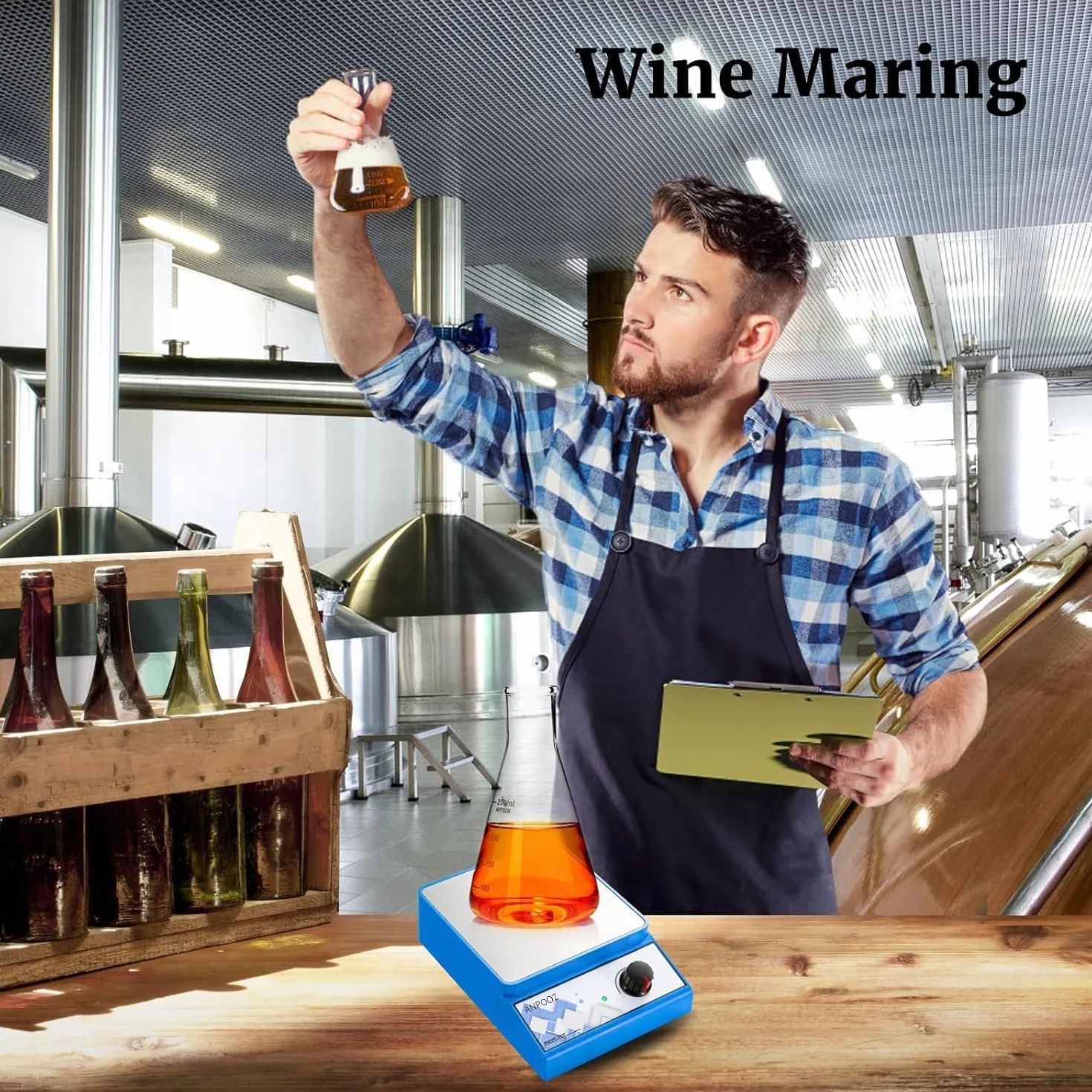 Mieszadło magnetyczne z 4 prętami mieszającymi, płytką mieszającą, mieszadłem magnetycznym 3000 obr./min, mieszadła laboratoryjne 3000 ml (bez ogrzewania)