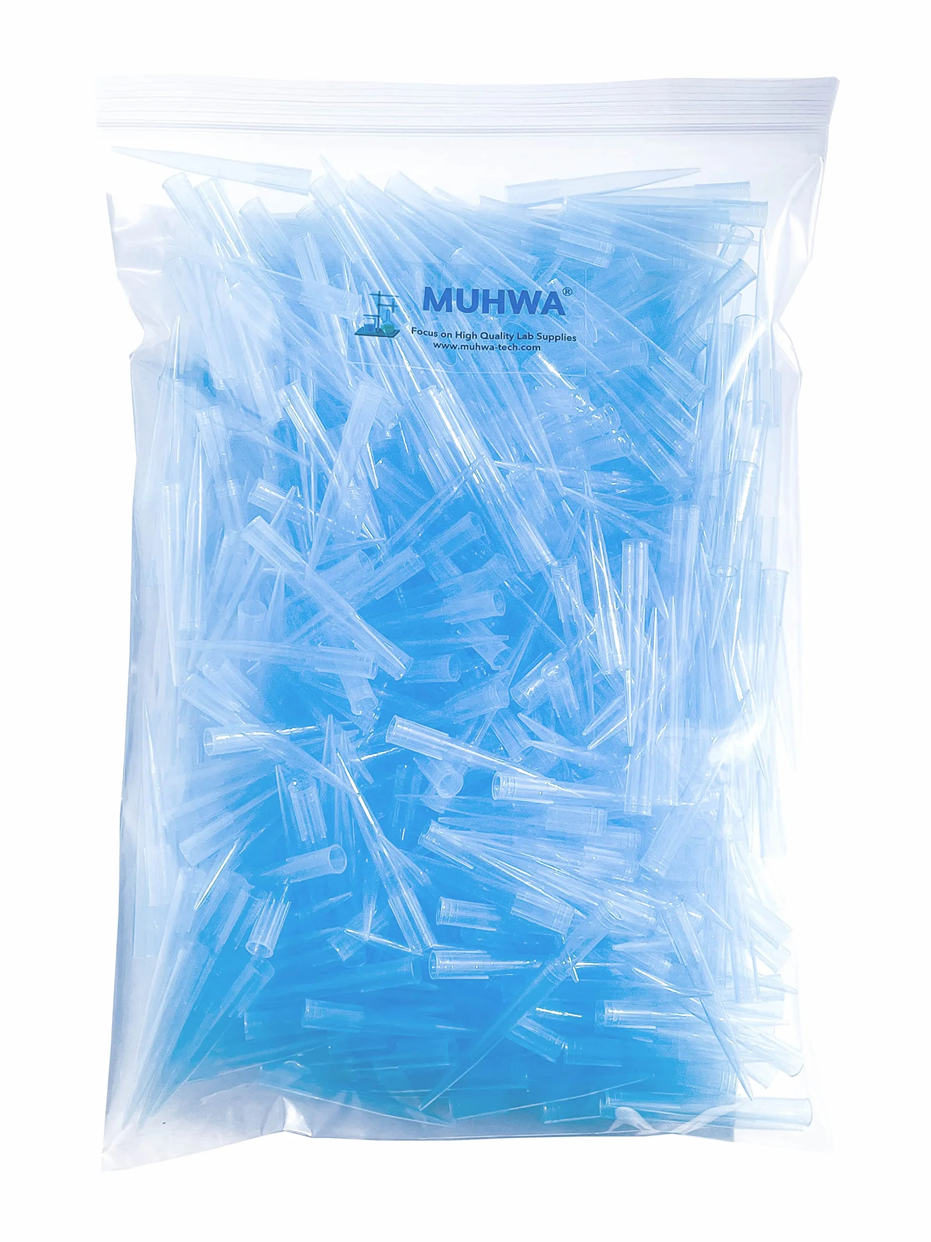 Laboratorium 1000μL końcówki do pipetek w płynie, 1 ml końcówki do pipety, 500 szt./worek