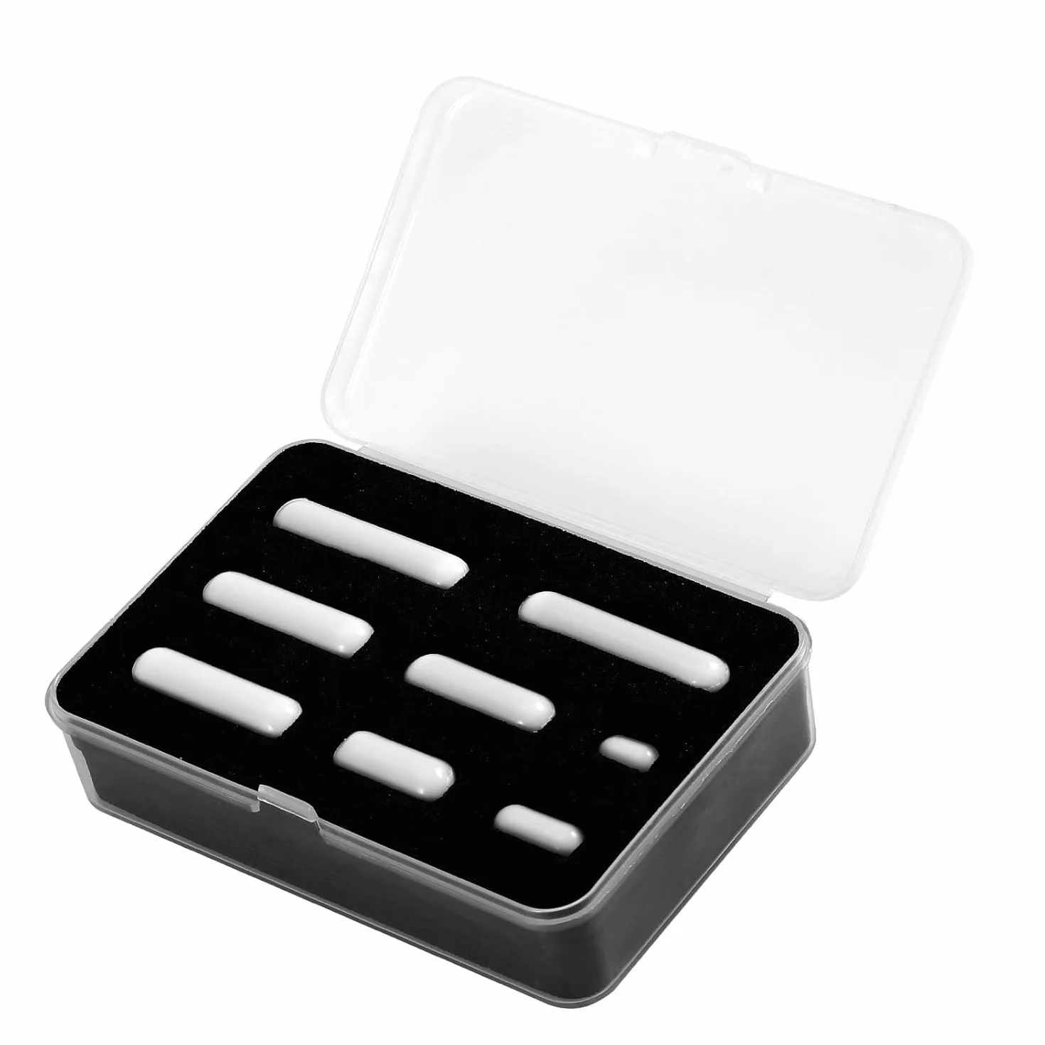 Zestaw pałeczek magnetycznych PTFE 8 szt. (10-35 mm) – odporne na wysokie temperatury, wysoki magnetyzm do mieszadła magnetycznego, miksera samochodowego i laboratorium