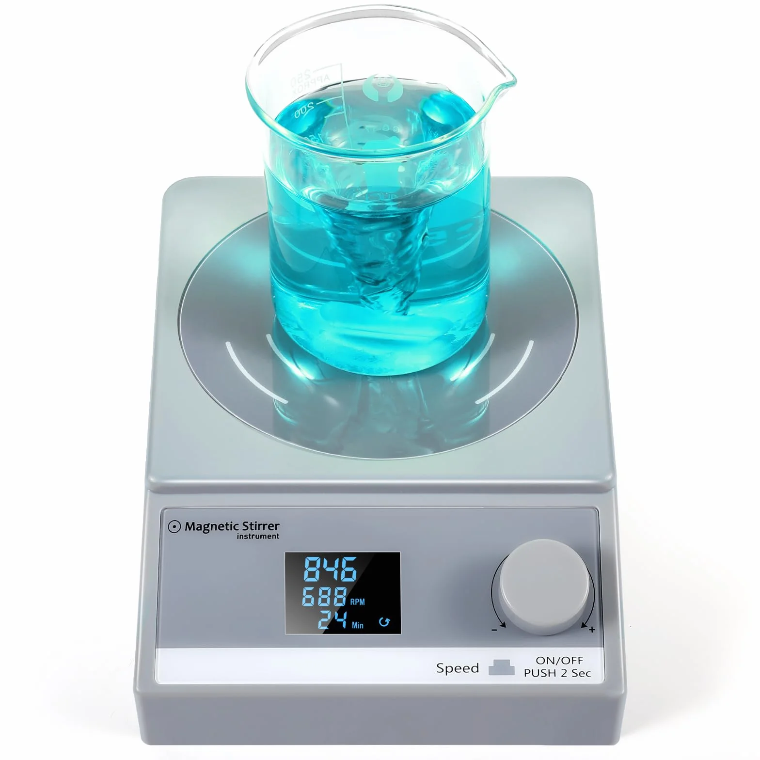 Mieszadło magnetyczne z timerem, 3,5L Cyfrowe mieszadło magnetyczne, Magnetyczna płyta mieszająca z wyświetlaczem LCD
