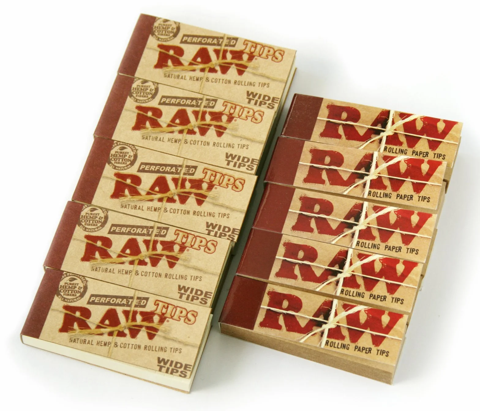 RAW Filtry tips 5 regular + 5 szerokości = łącznie 500 tips chemical free