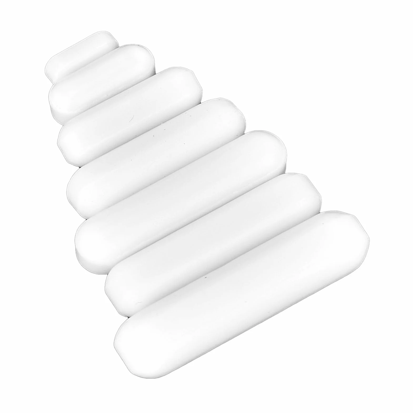 7 Sztuk Mieszadło Magnetyczne z Pokrywą PTFE, Mieszadełka Odporność na Korozję – Biały Komplet do Laboratorium Biochemicznego, Typ C