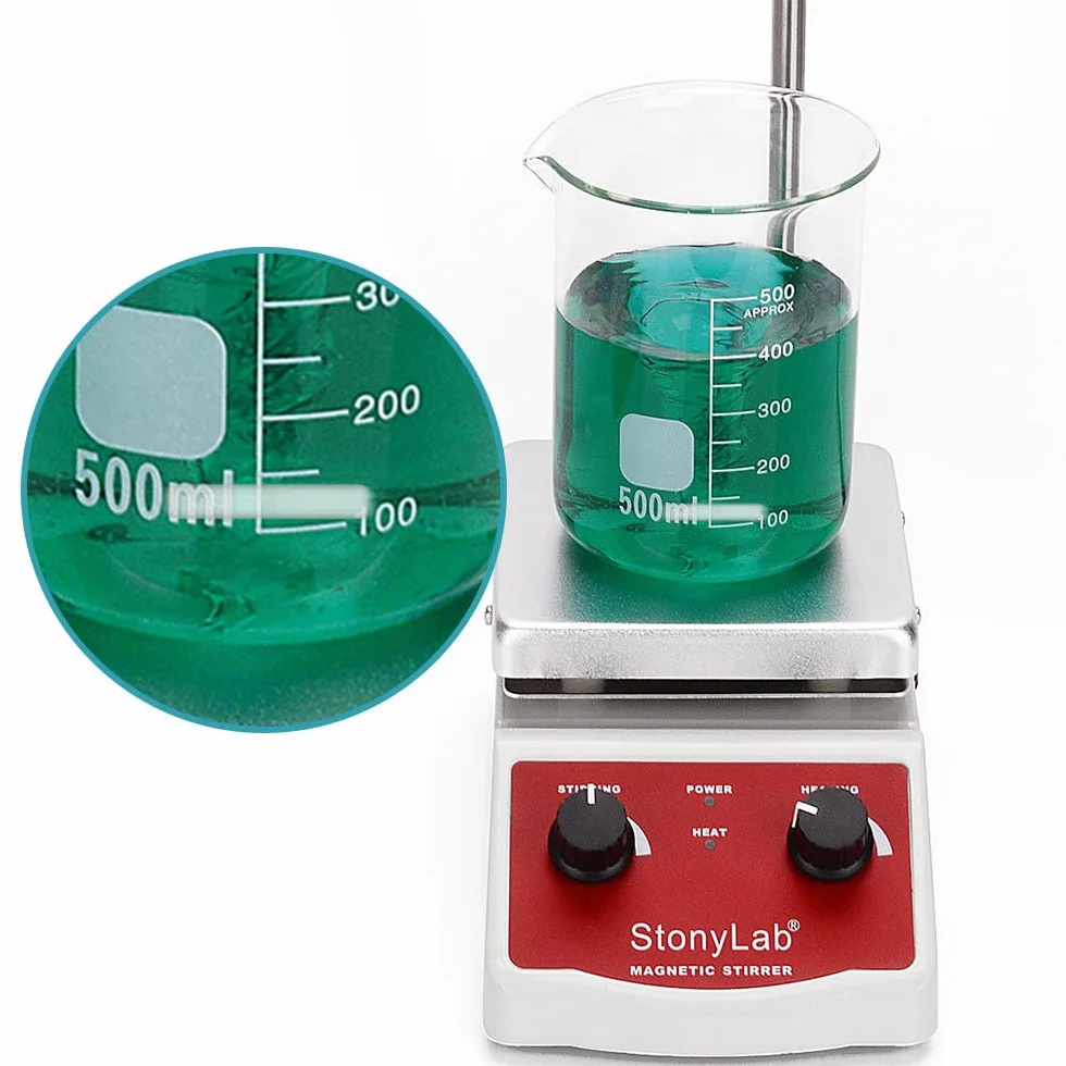 stonylab Mieszadła Magnetyczne, 60 mm Mieszadła z Powłoką PTFE do Laboratoryjnej Płyty Mieszającej, Zestaw 5 Sztuk