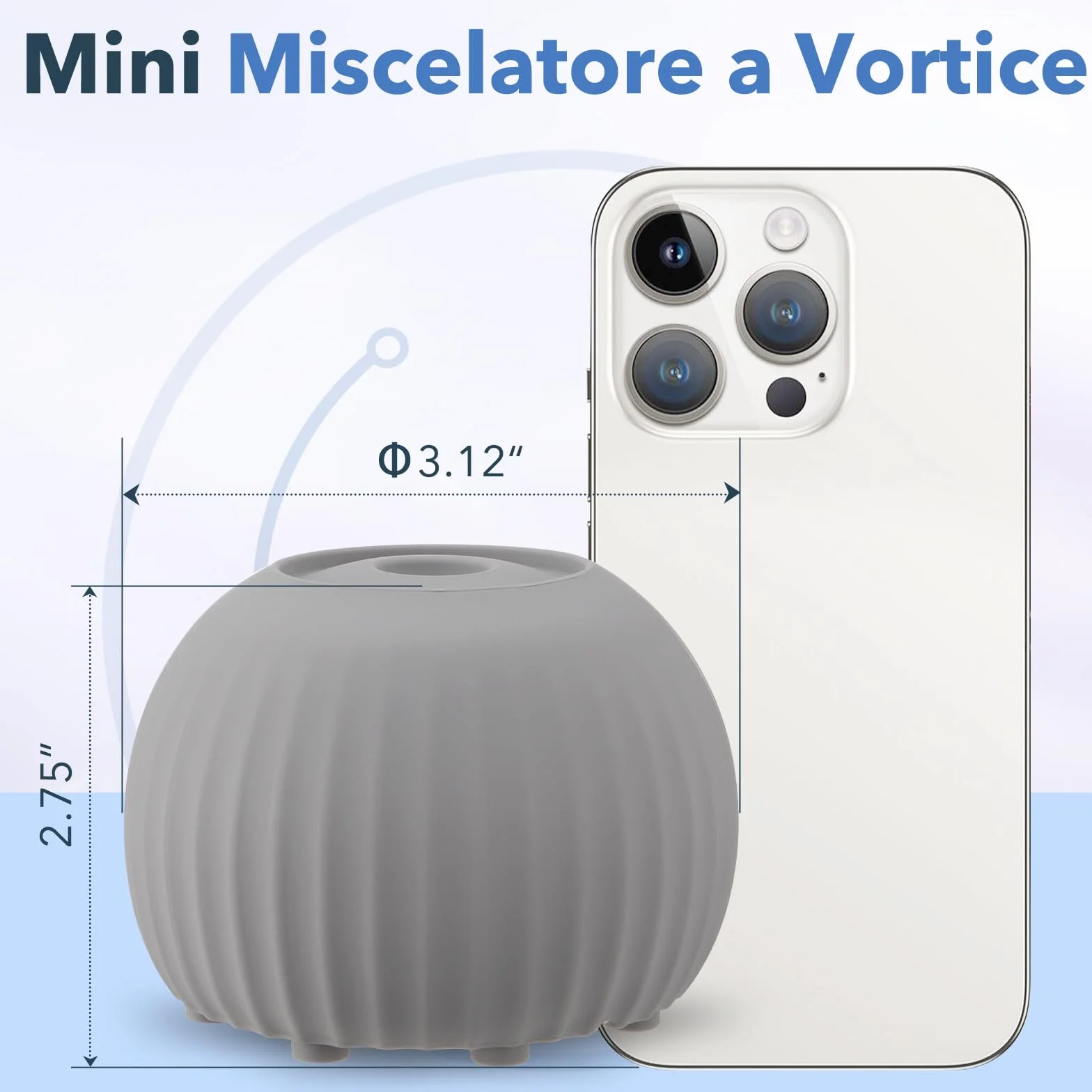 FOUR E'S SCIENTIFIC Vortex mikser szary Mini Vortex mikser do malowania farb, 5000 obr./min, mikser do laboratoryjnego mieszania Vortex z 100 sztukami kulek do mieszania lakieru do paznokci, żelu do