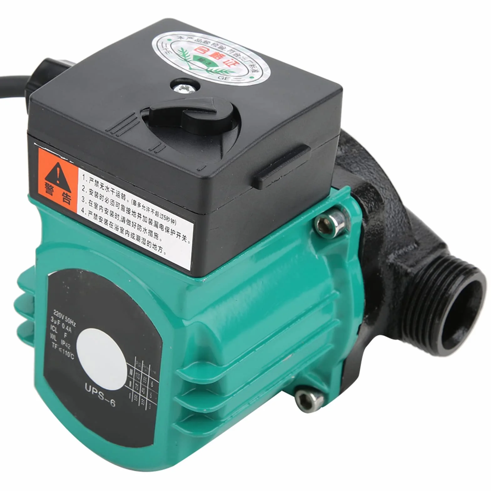 Wspomagająca Pompa Obiegowa, 3,4-calowa, Wyjątkowo Cicha Automatyczna z Silnikiem z Drutu Miedzianego, 220 V, 100 W, Cicha