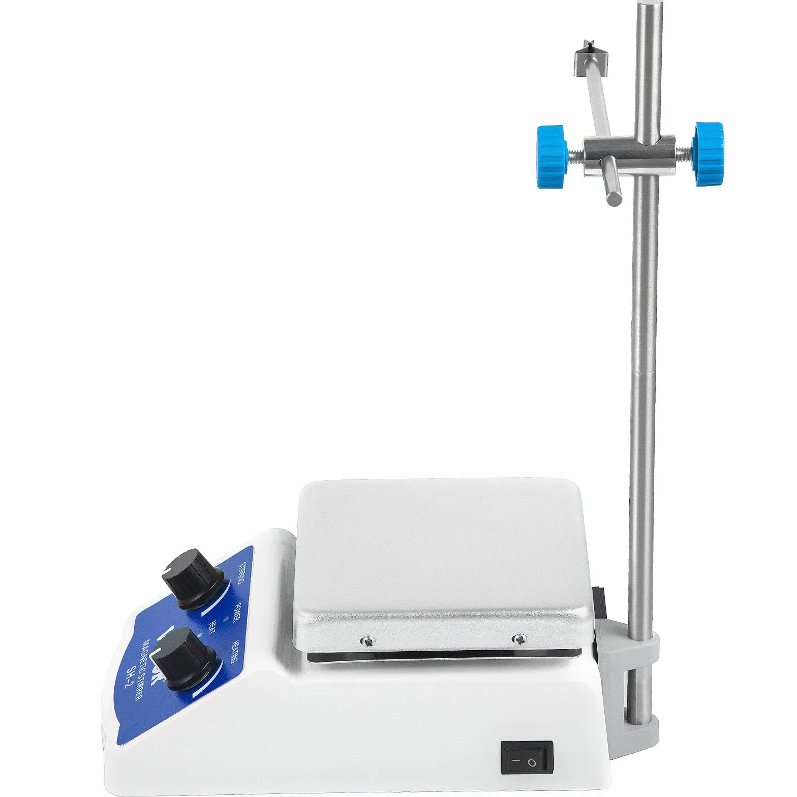 VEVOR Laboratorium Mieszadło magnetyczne SH-2 220V, mieszadło magnetyczne 2000 ml, z trzpieniem do płyty grzewczej 12x12cm i uchwytem