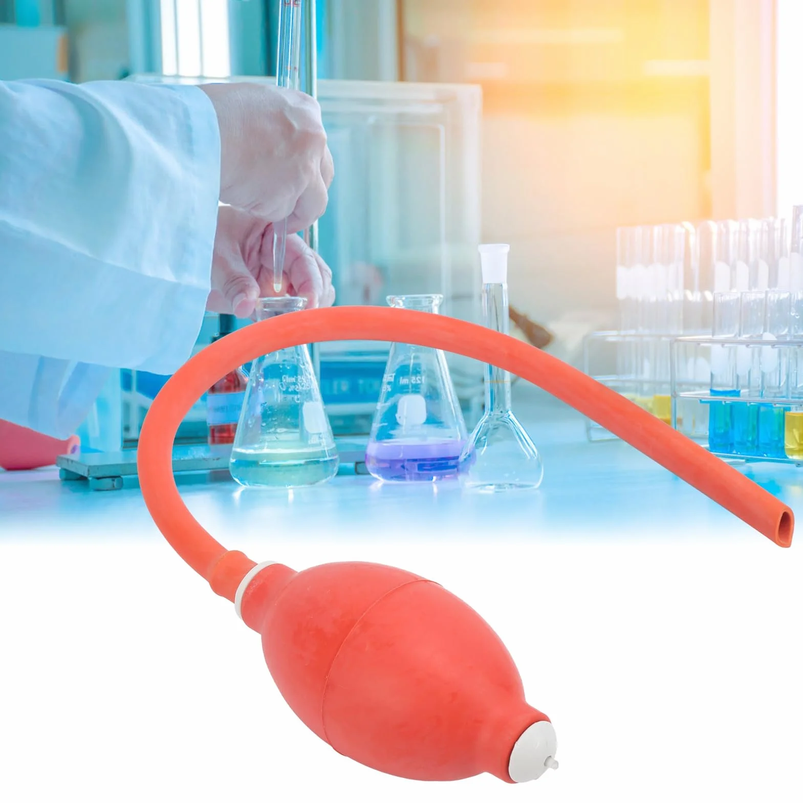 Ilościowa Gruszka Ssąca Gumowa Gruszka do Wyciskania Laboratoryjna Kulka do Pipetowania Kulka Strzykawki Kulka Pod Ciśnieniem