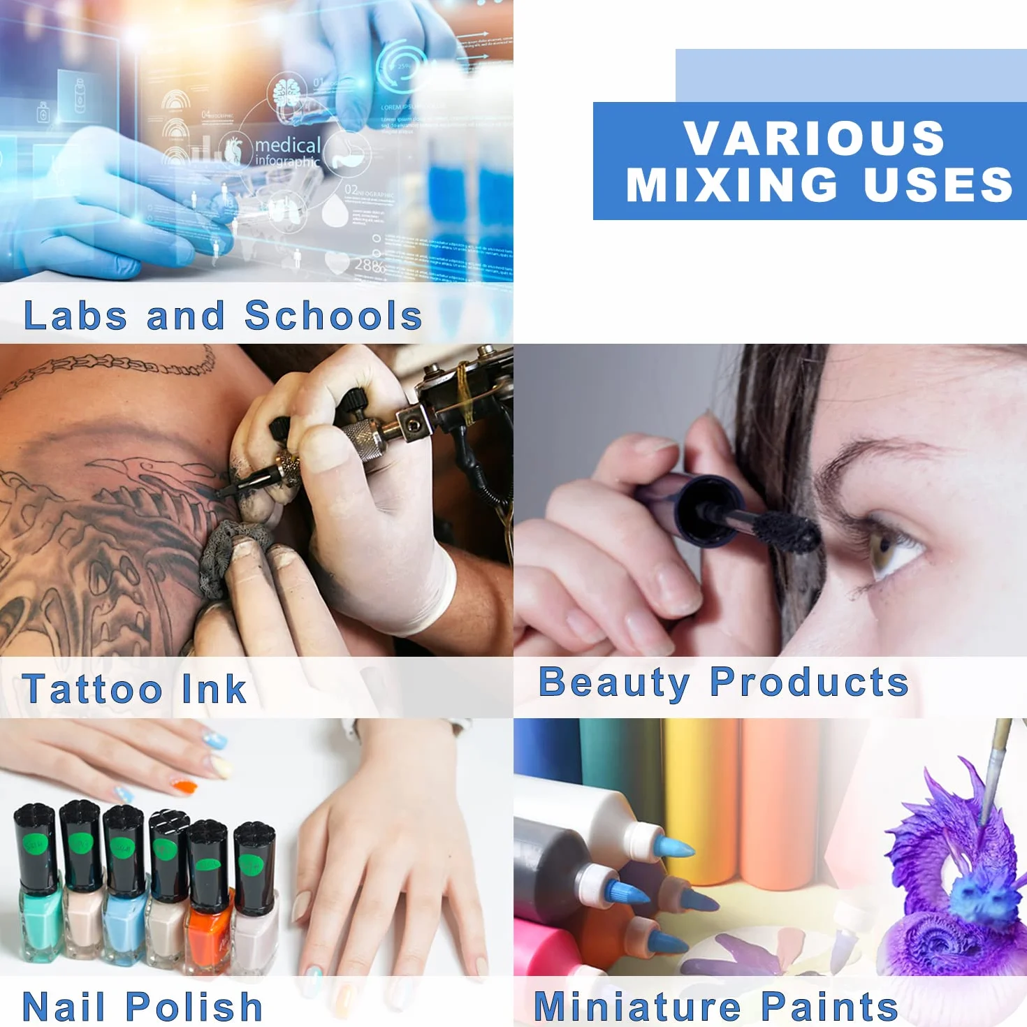 ONiLAB Mini Vortex mikser z funkcją dotykową, mieszanie laboratoryjne, lakier do paznokci, tusz do tatuażu, mieszanie kleju do rzęs i farb akrylowych, laboratoryjny vortexer do probówek wirówkowych i