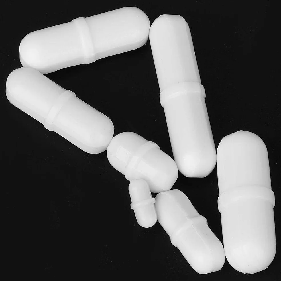 7 Sztuk Typu B PTFE Mieszadła Mieszadła Mieszalniki Akcesoria Mieszadła Laboratoryjne Magnetyczne Mieszadło Mieszadło Mieszadło do Mieszadła Magnetycznego Biały dla Przemysłu Badań Naukowych