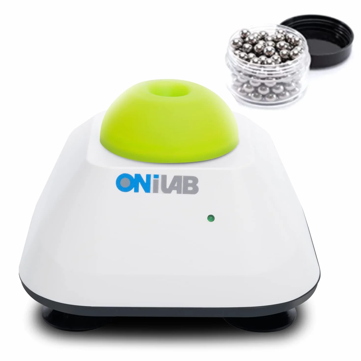 ONiLAB Mini Vortex Mixer z funkcją dotykową, mieszanie lakierów do paznokci, klejów do rzęs i farb akrylowych, mieszadło laboratoryjne z wytrzymałą aluminiową podstawą, zielony