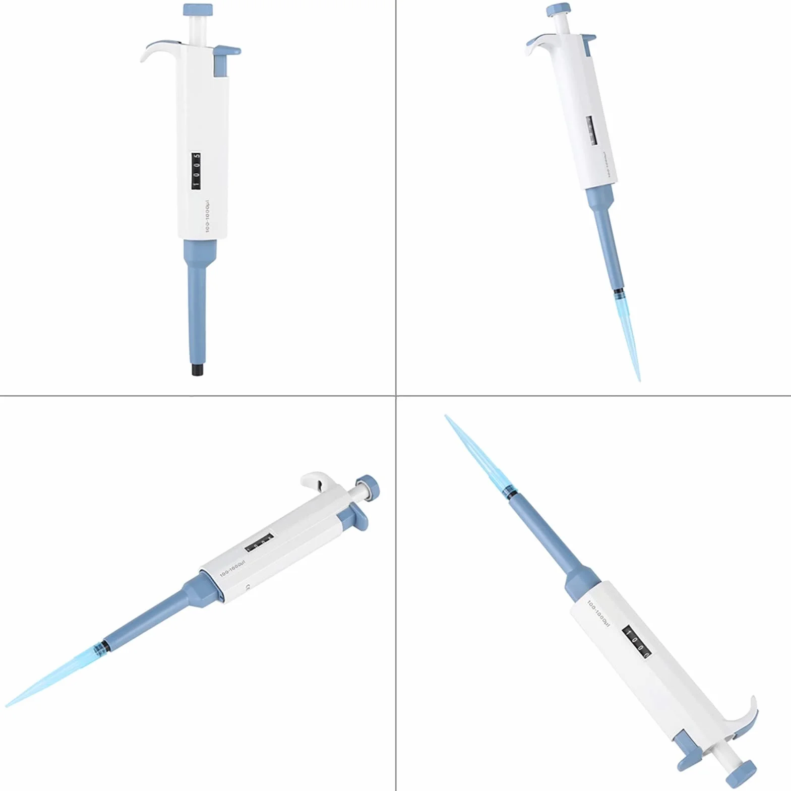Pipet, Lab MicroPipette, Single-Channel Adjustable Volume Micro Pipette High-Accurate MicroPipette Variable Volume Pipette, Transfer Pipettes