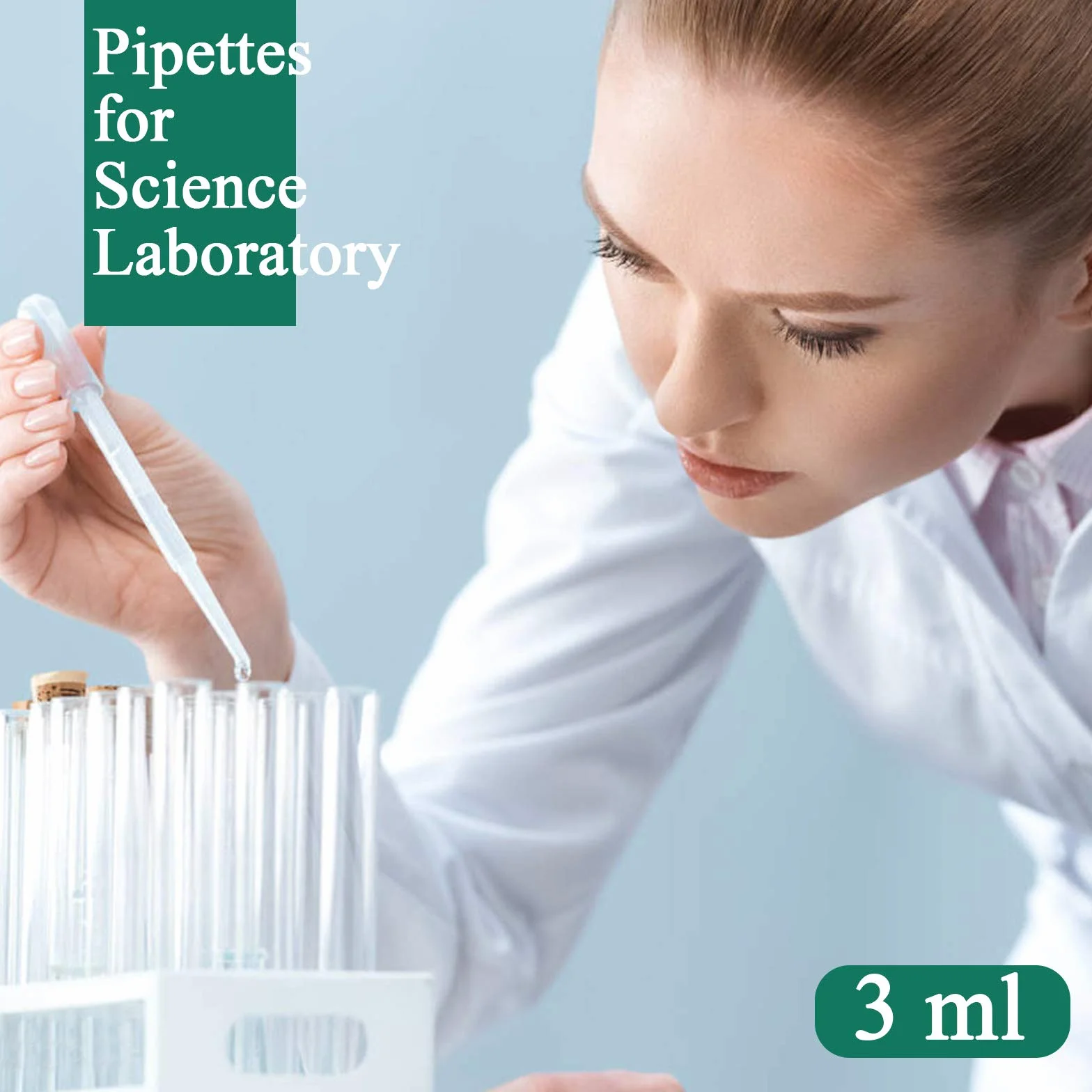 Pipetas de transferencia de plástico Moveland, 100 unidades, 3 ml, cuentagotas de ojos, pipetas de aceites esenciales, herramienta de maquillaje