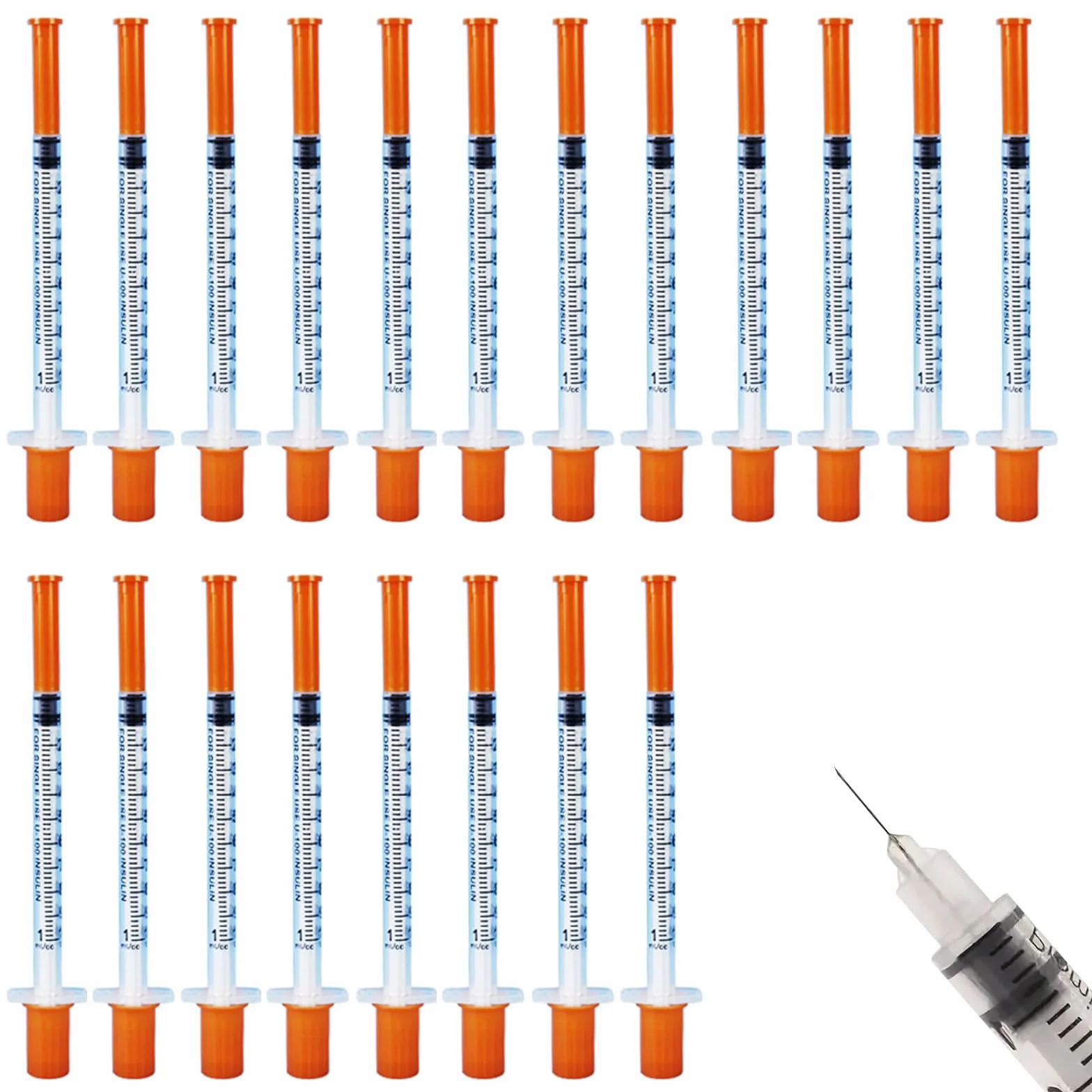 Comioke 20 sztuk wielofunkcyjnych plastikowych narzędzi pomiarowych 1 ml/cm³ 29g - 8 mm, narzędzia pomiarowe 1 ml do karmienia zwierząt (pakowane pojedynczo)